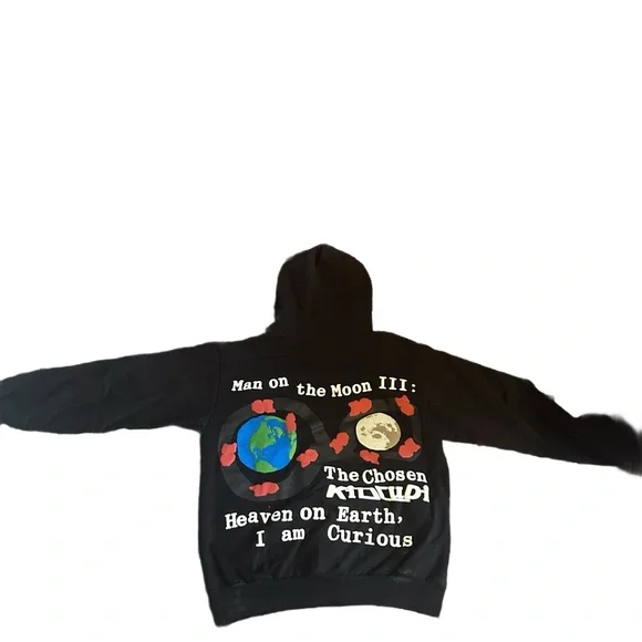Kids Black Graphic Hoodie